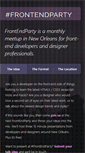 Mobile Screenshot of frontendparty.com